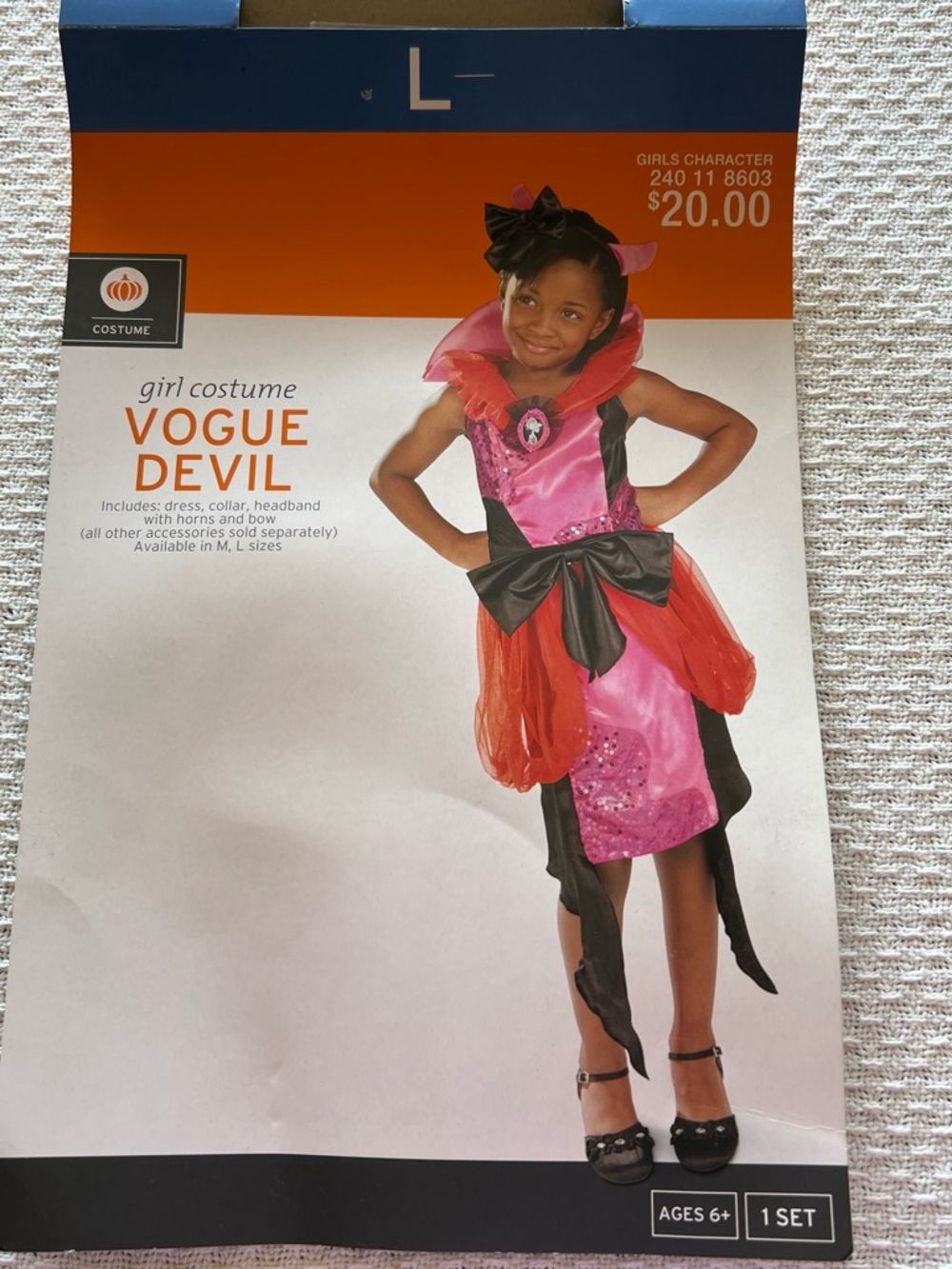 NWT Vogue Devil girls Halloween Costume 8/10/12